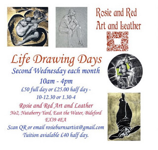 Life Drawing Every 2nd Wednesday with Rosie Burns Artist